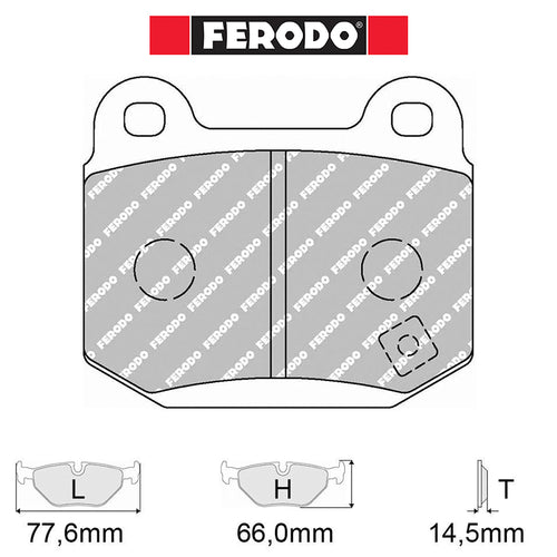 Ferodo - Kit pastiglie freno (FCP1562) - Nissan 350Z 3.5 V6 - Rear - Ravasicorse
