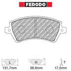 Ferodo - Kit pastiglie freno (FCP1573) - Ravasicorse