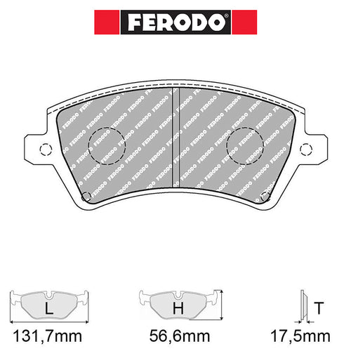 Ferodo - Kit pastiglie freno (FCP1573) - Ravasicorse