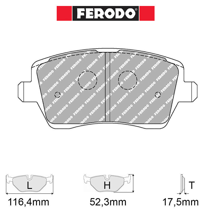 Ferodo - Kit pastiglie freno (FCP1617) - Suzuki Swift Sport (MZ) - Front - Ravasicorse