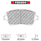 Ferodo - Kit pastiglie freno (FCP1617) - Suzuki Swift Sport (MZ) - Front - Ravasicorse