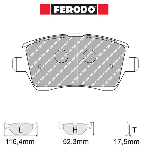 Ferodo - Kit pastiglie freno (FCP1617) - Suzuki Swift Sport (MZ) - Front - Ravasicorse