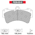 Ferodo - Kit pastiglie freno (FCP1626) - Ravasicorse