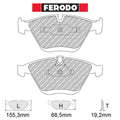 Ferodo - Kit pastiglie freno (FCP1628) - Ravasicorse