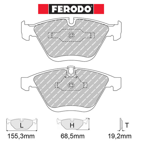 Ferodo - Kit pastiglie freno (FCP1628) - Ravasicorse