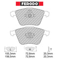 Ferodo - Kit pastiglie freno (FCP1629) - Ravasicorse
