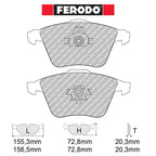 Ferodo - Kit pastiglie freno (FCP1629) - Ravasicorse