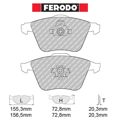 Ferodo - Kit pastiglie freno (FCP1629) - Ravasicorse