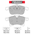 Ferodo - Kit pastiglie freno (FCP1640) - Ravasicorse