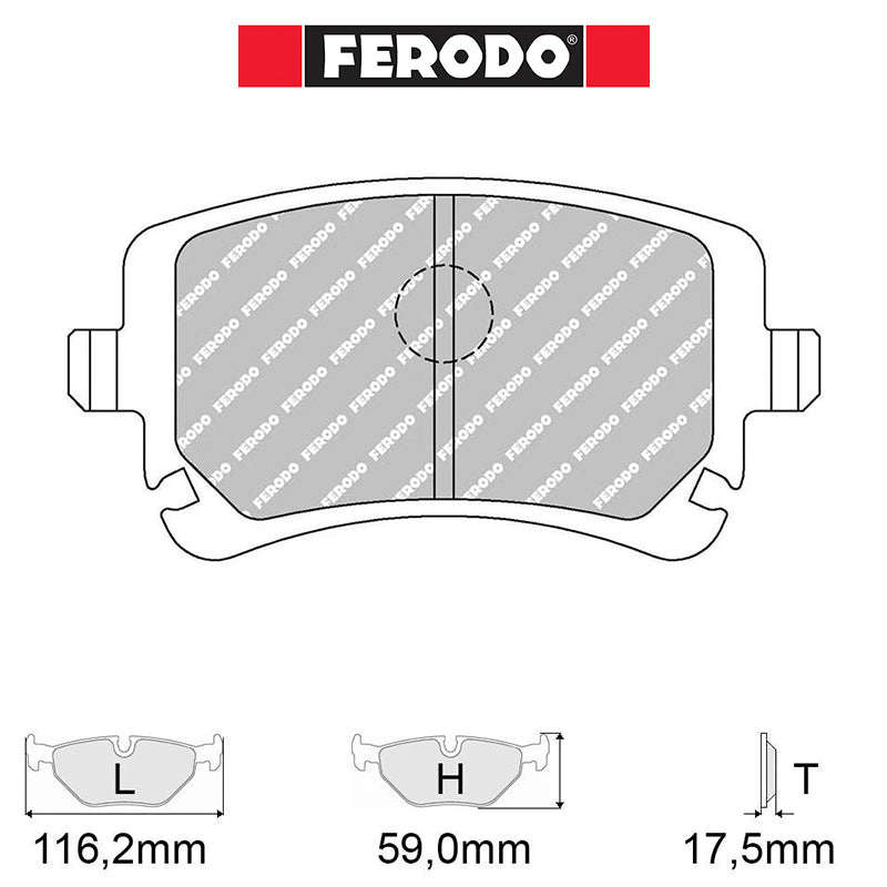 Ferodo - Kit pastiglie freno (FCP1655) - Ravasicorse