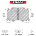 Ferodo - Kit pastiglie freno (FCP1655) - Ravasicorse