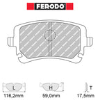 Ferodo - Kit pastiglie freno (FCP1655) - Ravasicorse