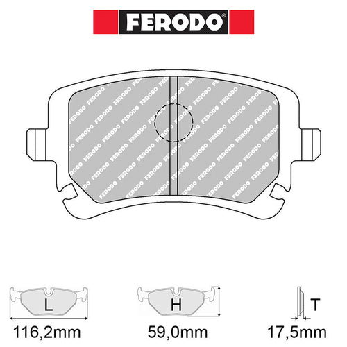 Ferodo - Kit pastiglie freno (FCP1655) - Ravasicorse