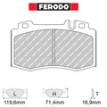 Ferodo - Kit pastiglie freno (FCP1661) - Ravasicorse