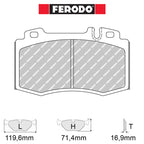 Ferodo - Kit pastiglie freno (FCP1661) - Ravasicorse