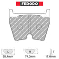 Ferodo - Kit pastiglie freno (FCP1664) - Ravasicorse