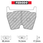 Ferodo - Kit pastiglie freno (FCP1664) - Ravasicorse