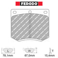 Ferodo - Kit pastiglie freno (FCP167) - Ravasicorse