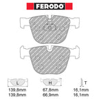 Ferodo - Kit pastiglie freno (FCP1672) - BMW M5 (E60) - Rear - Ravasicorse