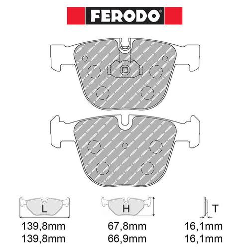 Ferodo - Kit pastiglie freno (FCP1672) - BMW M5 (E60) - Rear - Ravasicorse