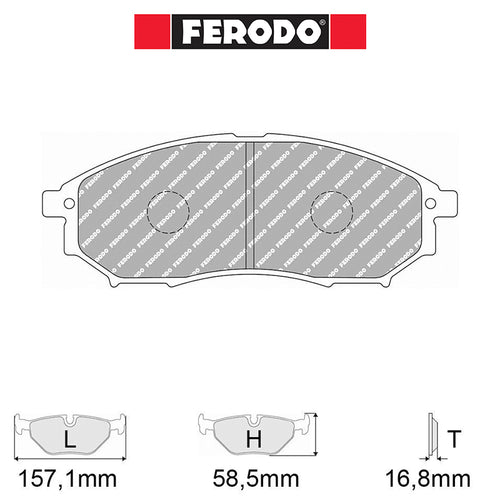 Ferodo - Kit pastiglie freno (FCP1690) - Ravasicorse