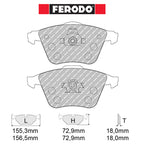 Ferodo - Kit pastiglie freno (FCP1706) - Ravasicorse