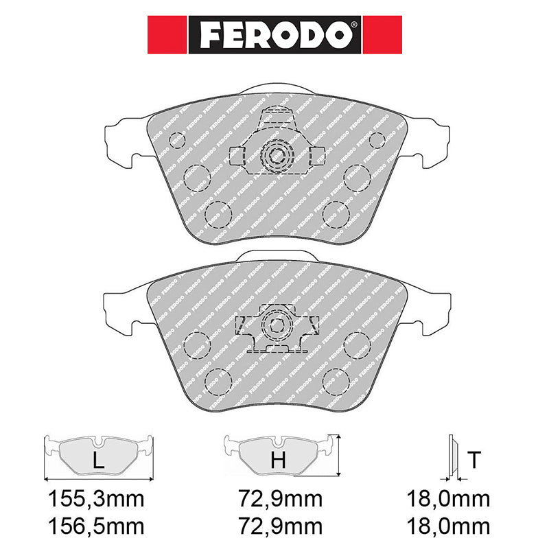 Ferodo - Kit pastiglie freno (FCP1706) - Ravasicorse