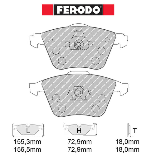 Ferodo - Kit pastiglie freno (FCP1706) - Ravasicorse