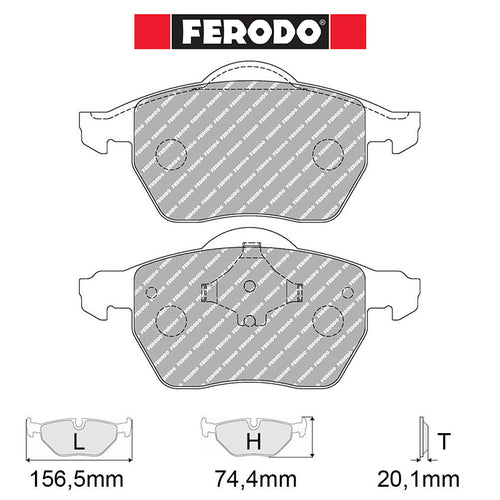 Ferodo - Kit pastiglie freno (FCP1717) - Ravasicorse
