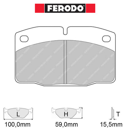 Ferodo - Kit pastiglie freno (FCP173) - Ravasicorse