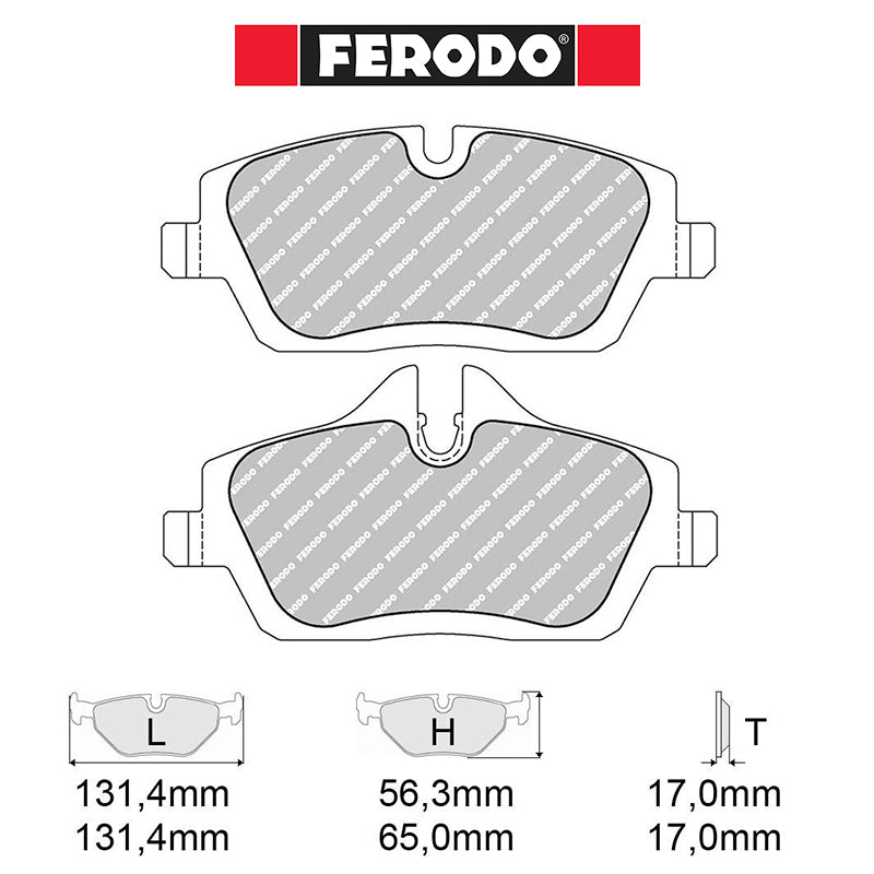 Ferodo - Kit pastiglie freno (FCP1747) - Ravasicorse