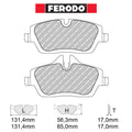 Ferodo - Kit pastiglie freno (FCP1747) - Ravasicorse