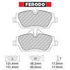Ferodo - Kit pastiglie freno (FCP1747) - Ravasicorse
