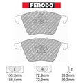 Ferodo - Kit pastiglie freno (FCP1765) - Ravasicorse
