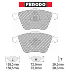 Ferodo - Kit pastiglie freno (FCP1765) - Ravasicorse