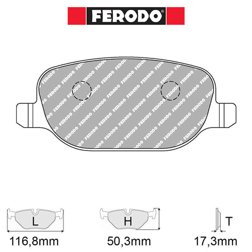 Ferodo - Kit pastiglie freno (FCP1795) - Alfa Romeo Giulietta 1750 QV - Rear - Ravasicorse