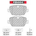 Ferodo - Kit pastiglie freno (FCP1806) - Ravasicorse