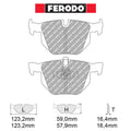 Ferodo - Kit pastiglie freno (FCP1808) - Ravasicorse
