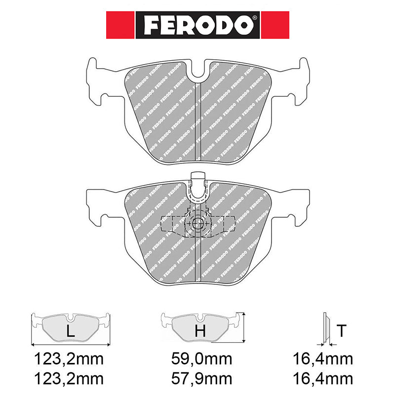 Ferodo - Kit pastiglie freno (FCP1808) - Ravasicorse