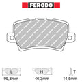 Ferodo - Kit pastiglie freno (FCP1862) - Ravasicorse