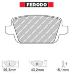 Ferodo - Kit pastiglie freno (FCP1917) - Ford Focus Mk2 2.5T RS 305-350 Hp - Rear - Ravasicorse