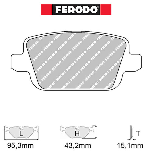 Ferodo - Kit pastiglie freno (FCP1917) - Ford Focus Mk2 2.5T RS 305-350 Hp - Rear - Ravasicorse