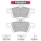 Ferodo - Kit pastiglie freno (FCP1931) - Ford Focus RS Mk3 2.3I RS Turbo 350 Hp - Rear - Ravasicorse