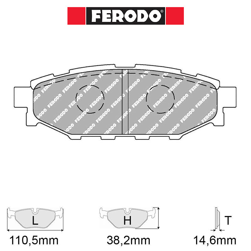 Ferodo - Kit pastiglie freno (FCP1947) - Ravasicorse
