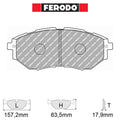 Ferodo - Kit pastiglie freno (FCP1984) - Ravasicorse