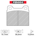 Ferodo - Kit pastiglie freno (FCP2) - Ravasicorse