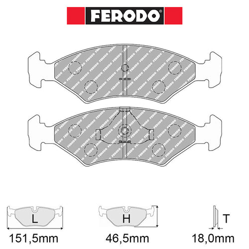 Ferodo - Kit pastiglie freno (FCP206) - Ravasicorse