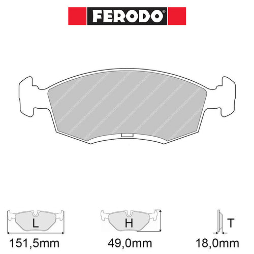 Ferodo - Kit pastiglie freno (FCP276) - Ravasicorse