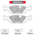Ferodo - Kit pastiglie freno (FCP296) - BMW E30 325i - Rear - Ravasicorse