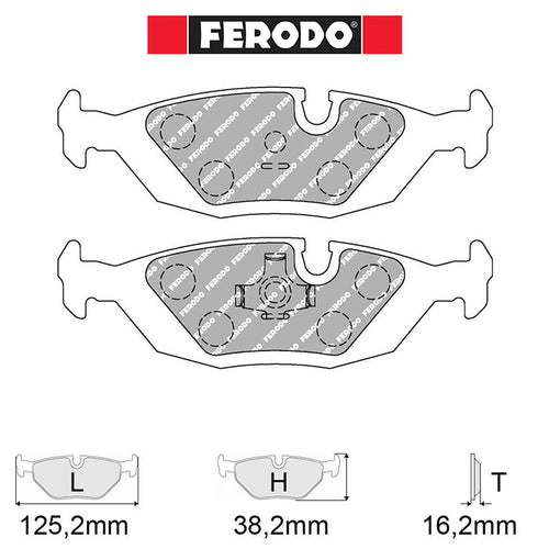 Ferodo - Kit pastiglie freno (FCP296) - BMW E30 325i - Rear - Ravasicorse